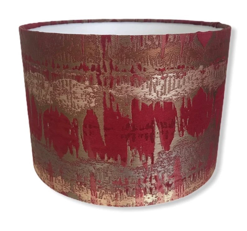 INCA AZTEC ROSSO RED handmade lampshade