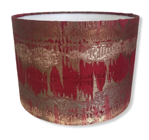 INCA AZTEC ROSSO RED handmade lampshade