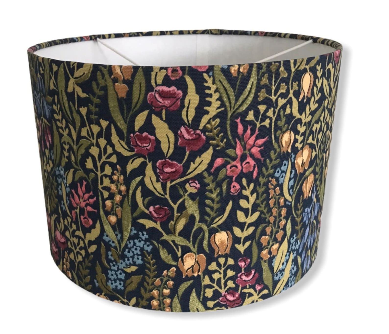 ILIV KELMSCOTT blue green floral handmade lampshade