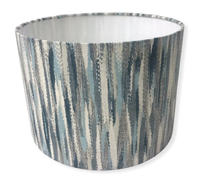 IMPRESSION ABSTRACT blue handmade lampshade