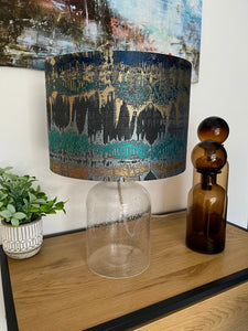 INCA AZTEC TEAL BLUE handmade lampshade